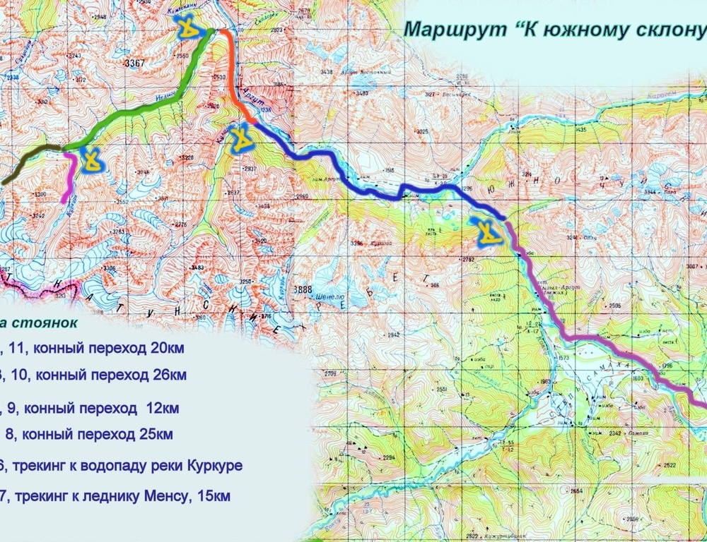 Маршруты южного. Гора Белуха на карте. Г. Белуха маршрут. Маршрут до горы Белуха. Маршрут на Белуху на карте.